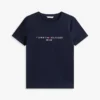 Tricou cu logo Tommy brodat Tricou cu logo Tommy brodat