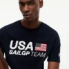 Tricou cu logo Tommy x US SailGP Team Tricou cu logo Tommy x US SailGP Team