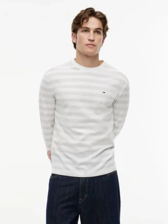 Tricou cu mâneci lungi și dungi Tommy Jeans