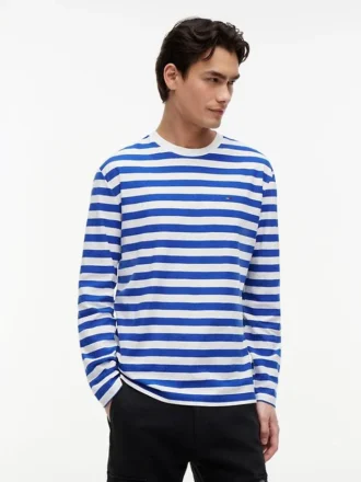 Tricou cu mâneci lungi și dungi Tommy Jeans