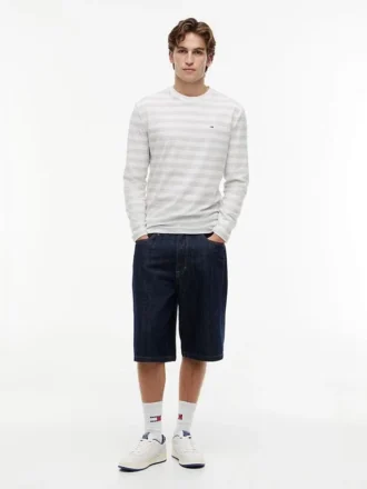 Tricou cu mâneci lungi și dungi Tommy Jeans