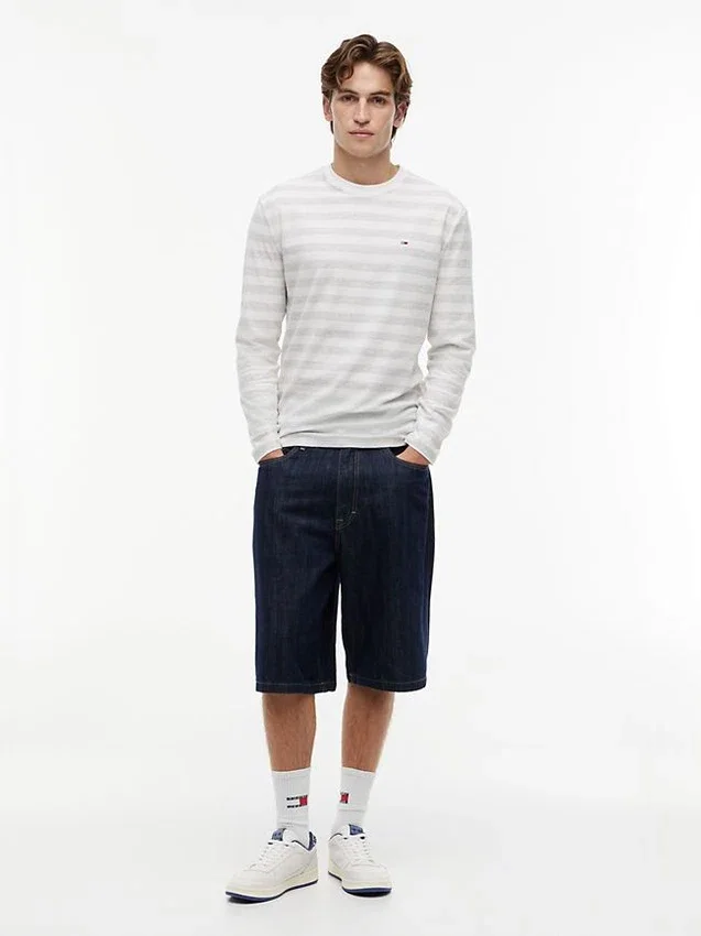 Tricou cu mâneci lungi și dungi Tommy Jeans Tricou cu mâneci lungi și dungi Tommy Jeans