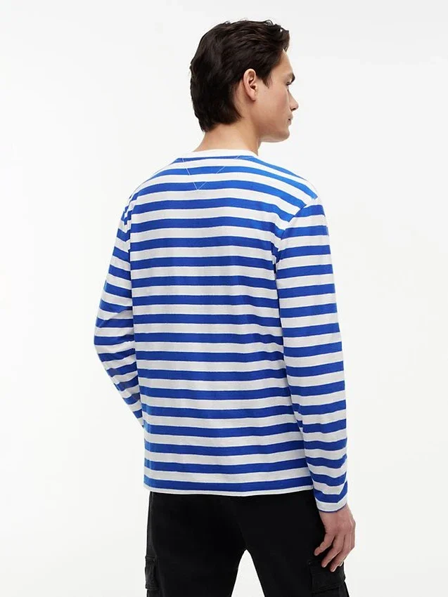 Tricou cu mâneci lungi și dungi Tommy Jeans Tricou cu mâneci lungi și dungi Tommy Jeans
