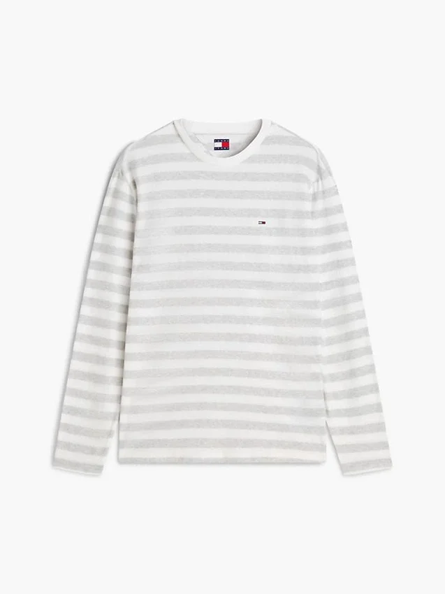 Tricou cu mâneci lungi și dungi Tommy Jeans Tricou cu mâneci lungi și dungi Tommy Jeans