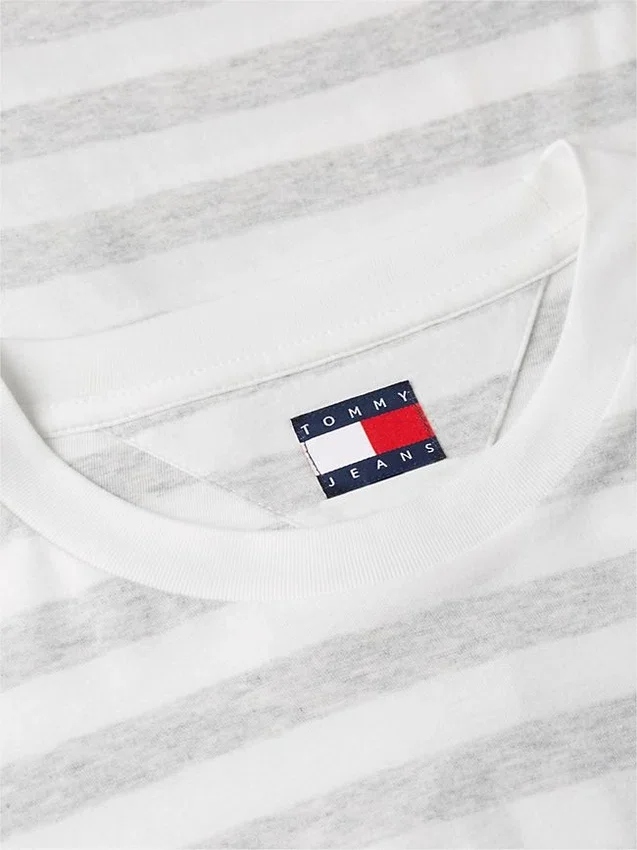 Tricou cu mâneci lungi și dungi Tommy Jeans Tricou cu mâneci lungi și dungi Tommy Jeans