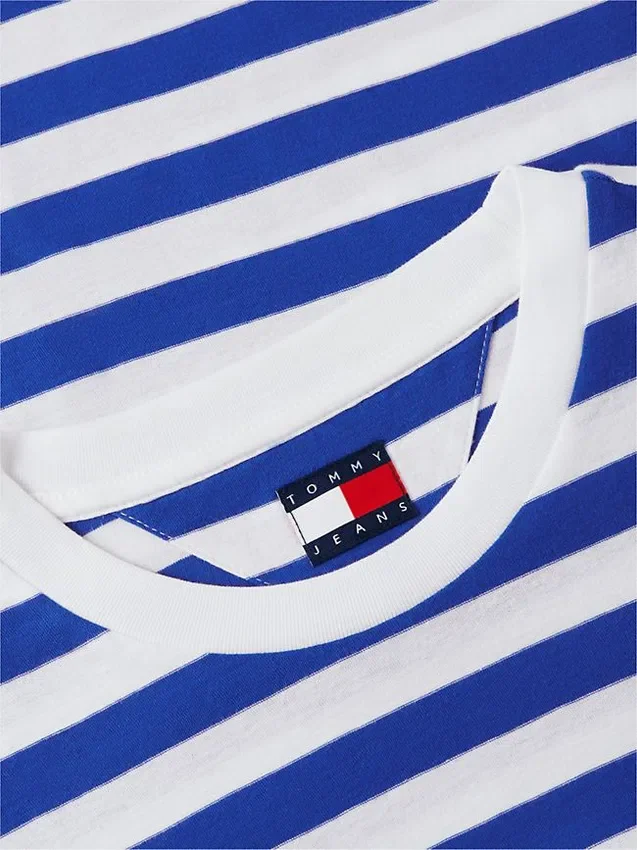 Tricou cu mâneci lungi și dungi Tommy Jeans Tricou cu mâneci lungi și dungi Tommy Jeans