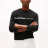 Tricou cu mâneci lungi și logo cu steag în tonuri asortate Tricou cu mâneci lungi și logo cu steag în tonuri asortate