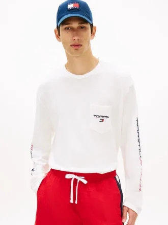Tricou cu mâneci lungi și logo LA de la Tommy Jeans