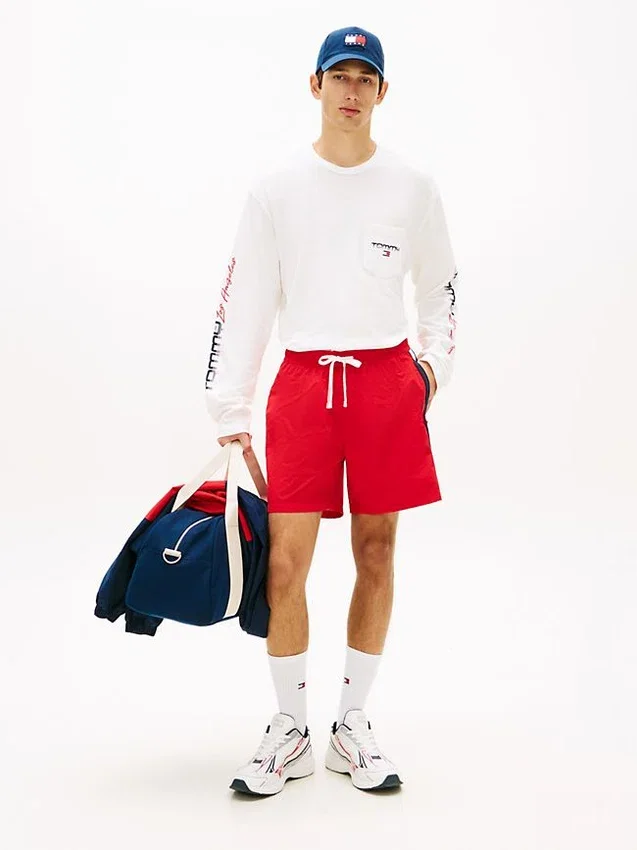 Tricou cu mâneci lungi și logo LA de la Tommy Jeans Tricou cu mâneci lungi și logo LA de la Tommy Jeans