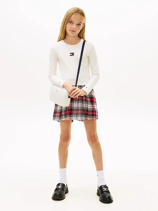 Tricou cu mâneci lungi și logo pentru copii Tricou cu mâneci lungi și logo pentru copii