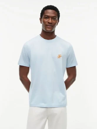 Tricou cu monogramă brodată