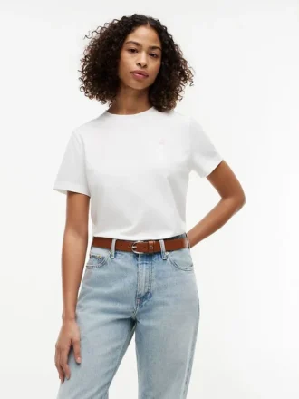 Tricou cu monogramă brodată