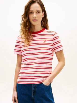 Tricou cu monogramă brodată