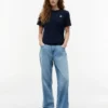 Tricou cu monogramă brodată