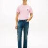 Tricou cu monogramă brodată Tricou cu monogramă brodată