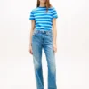 Tricou cu monogramă brodată Tricou cu monogramă brodată