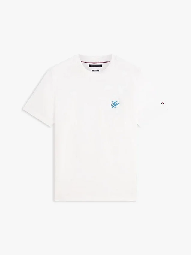 Tricou cu monogramă brodată Tricou cu monogramă brodată