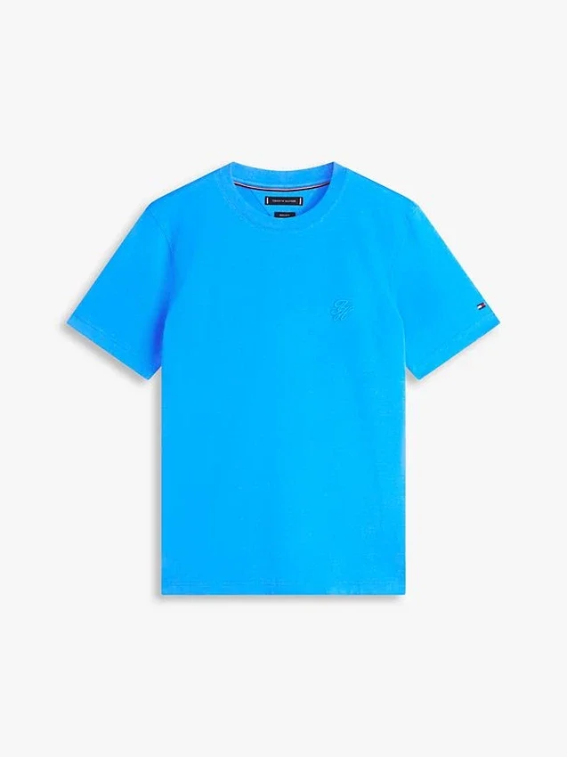 Tricou cu monogramă brodată Tricou cu monogramă brodată