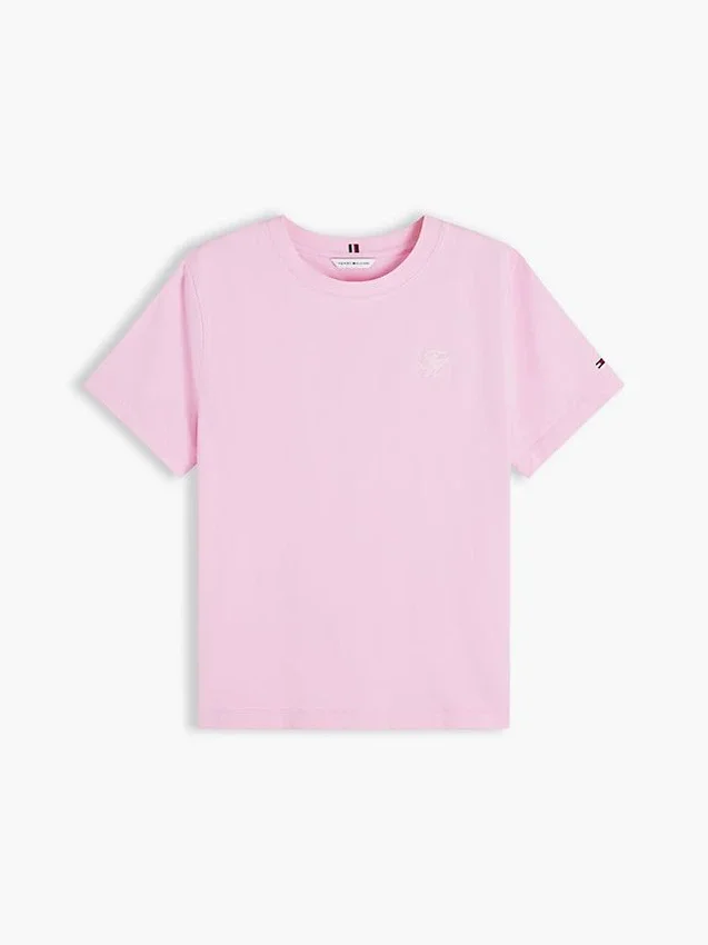 Tricou cu monogramă brodată Tricou cu monogramă brodată