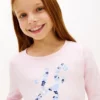 Tricou cu monogramă florală pentru copii Tricou cu monogramă florală pentru copii