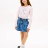 Tricou cu monogramă florală pentru copii Tricou cu monogramă florală pentru copii