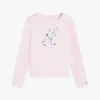 Tricou cu monogramă florală pentru copii Tricou cu monogramă florală pentru copii