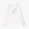 Tricou cu monogramă florală pentru copii