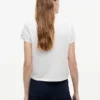 Tricou cu monogramă în stil gingham