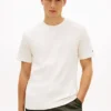 Tricou cu monogramă script și țesătură interlock