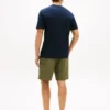 Tricou cu monogramă script și țesătură interlock