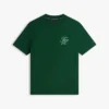 Tricou cu monogramă script și țesătură interlock