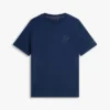 Tricou cu monogramă script și țesătură interlock