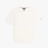 Tricou cu monogramă script și țesătură interlock
