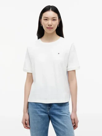 Tricou cu spate legat, din materiale mixte