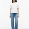 Tricou cu spate legat, din materiale mixte