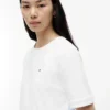 Tricou cu spate legat, din materiale mixte