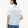 Tricou cu spate legat, din materiale mixte
