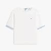 Tricou cu spate legat, din materiale mixte