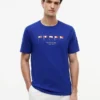 Tricou cu steaguri nautice brodate Tricou cu steaguri nautice brodate