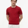 Tricou cu vârfuri din tricot New York Label Tricou cu vârfuri din tricot New York Label