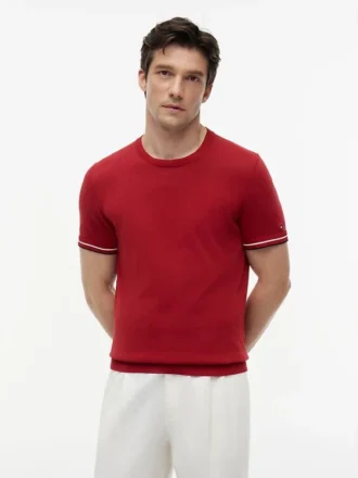 Tricou cu vârfuri din tricot New York Label