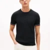 Tricou cu vârfuri din tricot New York Label Tricou cu vârfuri din tricot New York Label