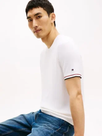 Tricou cu vârfuri din tricot New York Label