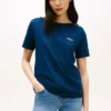 Tricou din bumbac interlock cu nasturi aurii