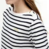 Tricou din bumbac interlock cu nasturi aurii