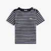 Tricou din bumbac interlock cu nasturi aurii