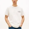 Tricou din bumbac slub cu logo grafic pe spate Tricou din bumbac slub cu logo grafic pe spate