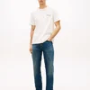 Tricou din bumbac slub cu logo grafic pe spate Tricou din bumbac slub cu logo grafic pe spate