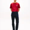 Tricou din bumbac slub cu logo grafic pe spate Tricou din bumbac slub cu logo grafic pe spate