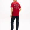 Tricou din bumbac slub cu logo grafic pe spate Tricou din bumbac slub cu logo grafic pe spate